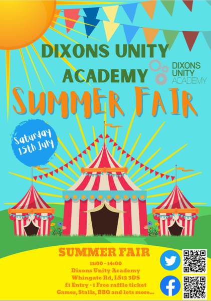 Image of Dixons Unity Academy - Summer Fair (Saturday 15th July)